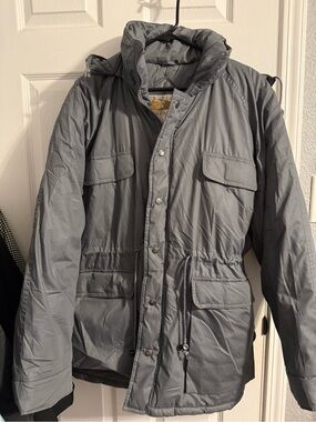 Men's Hooded winter Jacket in Gray